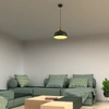 Lampa Wisząca HARALD GOLD GREEN 1xE27