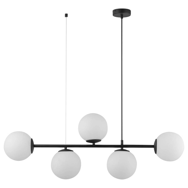 Stylowa lampa sufitowa kula CELESTE 5x E27 60W dł. 96cm | czarny 6219