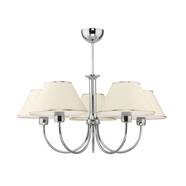 Klasyczny Żyrandol BEGAMO wys. 55cm 5xE27 15W IP20 | Chrom