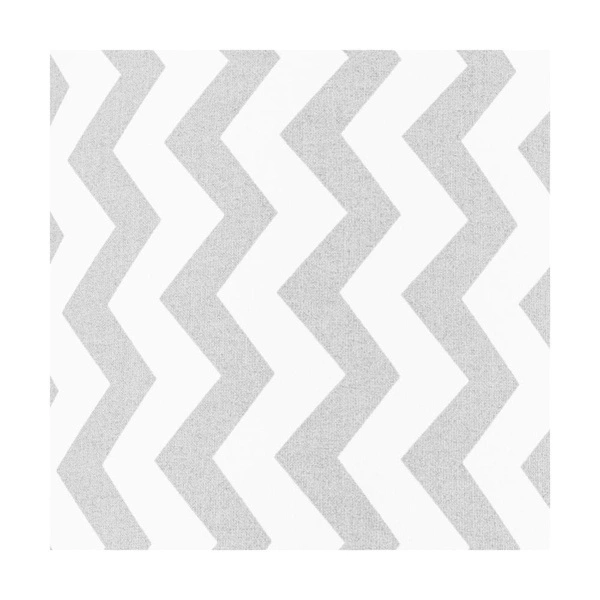 Abażur Cylinder E27 H40 Biało-Niebieski Bawełniany z zygzakowatym wzorem A0268