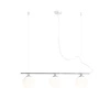 Aldex Lampa wisząca BERYL 3, 1006E_4, chrom/biały, 3x40W E14