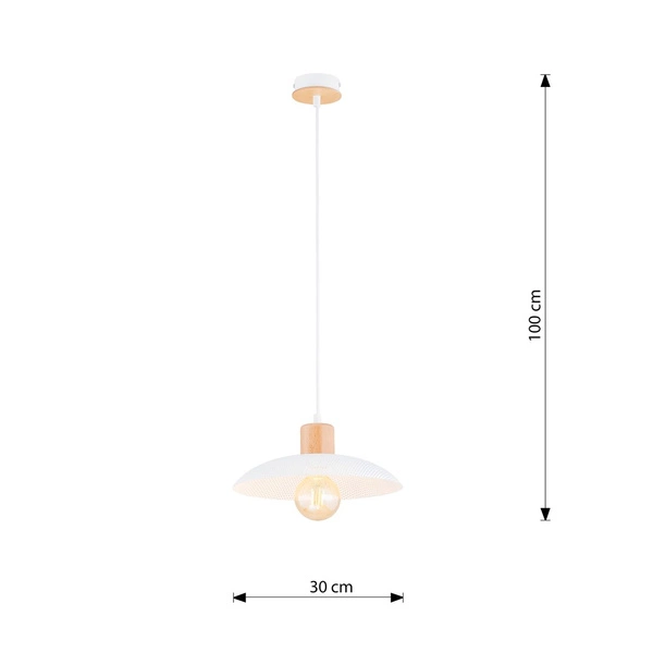 Lampa wisząca Emibig KOBE 1 Biały 1319/1