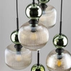SOPHIA GREEN COGNAC LAMPA WISZĄCA 5XE14