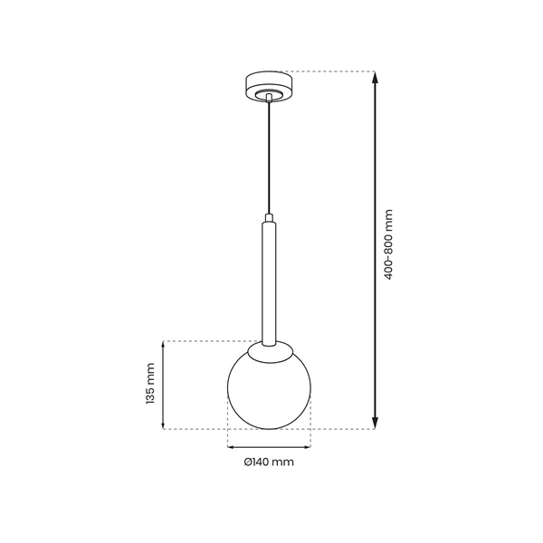 Lampa sufitowa nowoczesna PARMA I czarny/biały śr. 14cm