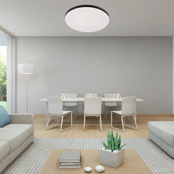 Plafon BABILON, czarny, okrągły średni, 24W LED, barwa neutralna 4000K