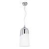 Lampa Wisząca Daga 1xE27 Max.60W Chromowany Metal/Białe Szkło 1675128