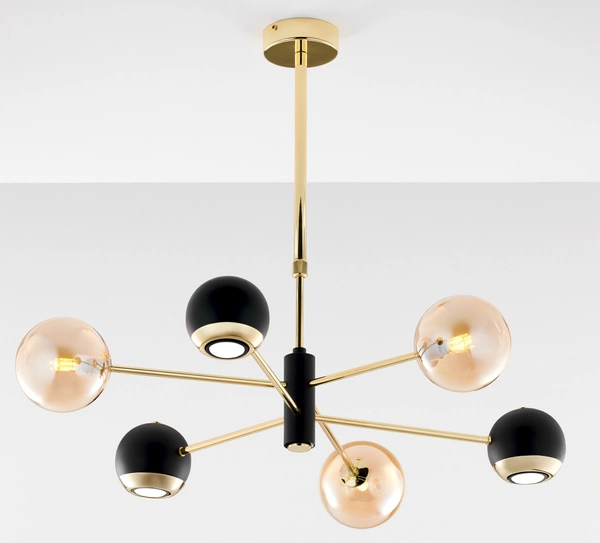 Nowoczesny Żyrandol MOKA wys. 47-69cm 3xG9 3xGU10
14W IP20 | Złoty