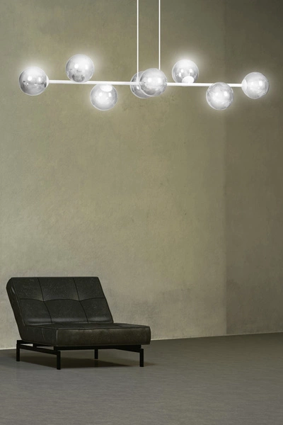 Lampa wisząca Emibig ROSSI 8 WH GRAFIT 878/8