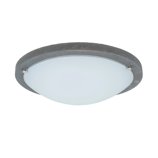 Lampa Sufitowa Rocky 1xLED 24V Zintegrowana 1200lm 2700K 13W Szary Beton/Białe Szkło 4753036