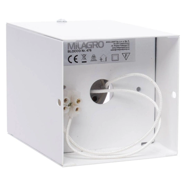 Oprawa natynkowa BLOCCO, ML476, biała, 1x7W LED GU10