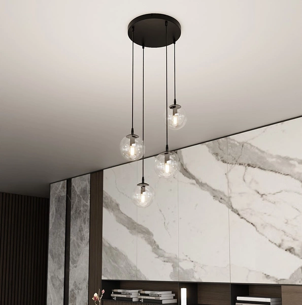 Lampa wisząca Emibig COSMO 4 BL PREMIUM TRANSPARENT 711/4PREM