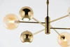 Nowoczesny Żyrandol MOKA wys. 47-69cm 3xG9 3xGU10
14W IP20 | Złoty