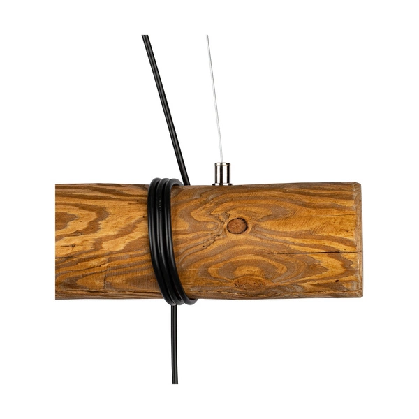 Trabo Pino Lampa Wisząca 3xE27 Max.60W Sosna Bejcowana/Czarny PCV/Czarny 68315351