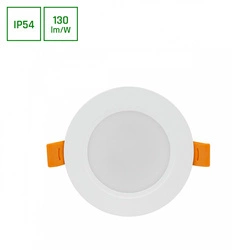 DURE 3 DOWNLIGHT 5W WW 230V 110st IP54 IK06 95x31 BIAŁY okrągła zasilacz zintegrowany