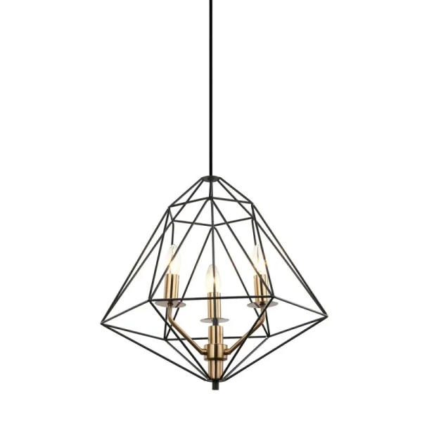 Lampa wisząca LOFT Maresmo dł. 48cm E14 | czarna