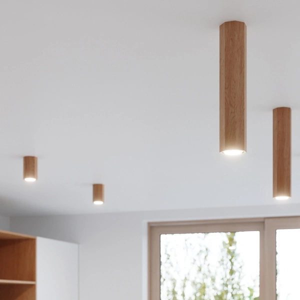 NOWOCZESNY Plafon ZEKE 30 dąb SL.1034