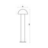 AQUATIQUE 3 LED CREE 60ST 230V 9W IP44 150X500MM CW OGRODOWE  &