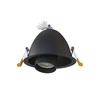 Lampa sufitowa wpuszczana DOT czarny śr. 13,7cm 8826