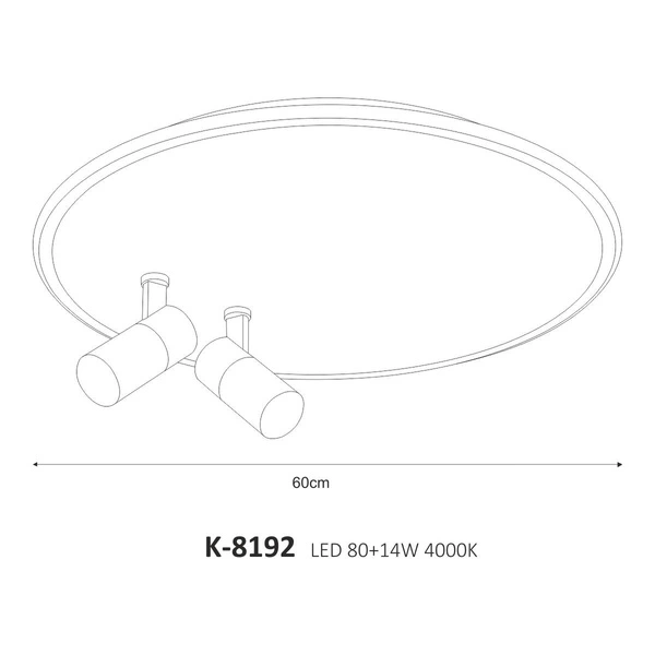 Plafon K-8192 z serii LOGAN