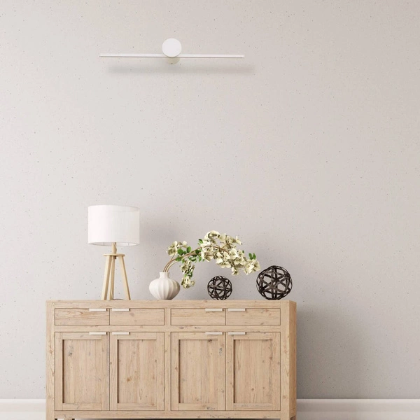 Kinkiet Modern Slim M, biały, 6W LED, barwa ciepła 3000K, IP44