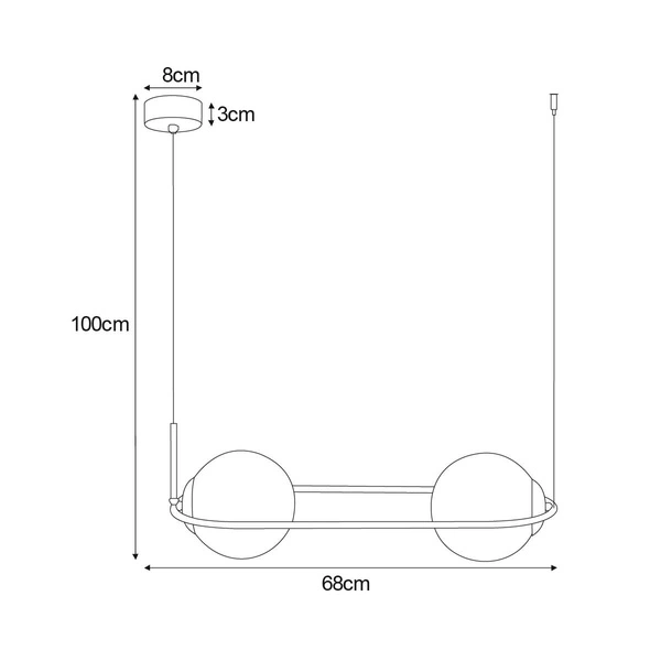 Lampa wisząca K-5112 z serii DAVOS