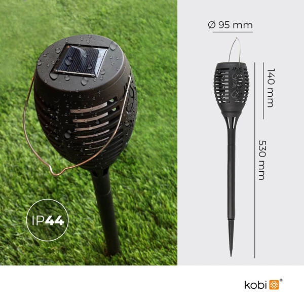 Solarna pochodnia ogrodowa LED SPARKLE 0,12W wbijana imitacja płomienia