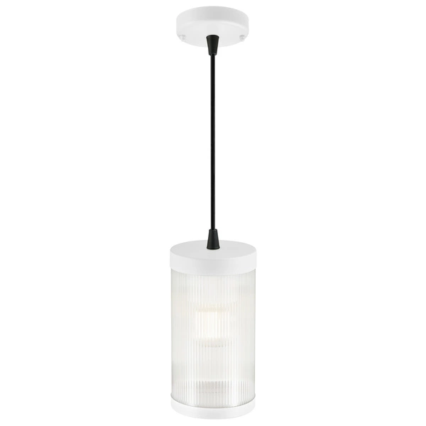 Lampa wisząca COUPAR E27 25W Plastik | Biały
