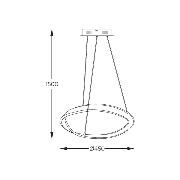 MD9190-1S-3NT GIRONA LAMPA WISZĄCA NIKIEL/NICKEL