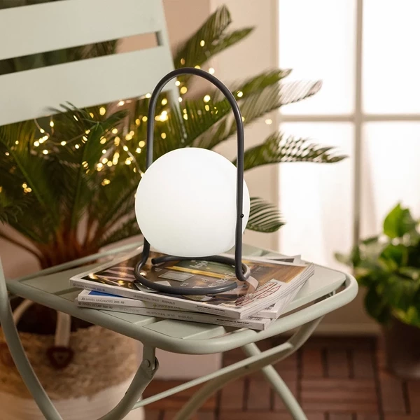 Lampa Stołowa Zewnętrzna LED Przenośna Ładowalna 2.5W z Akumulatorem USB 1800 mAh-4000K