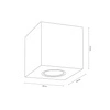 Wooddream Square Lampa Sufitowa 1xGU10 Max.6W Dąb Olejowany 2076174