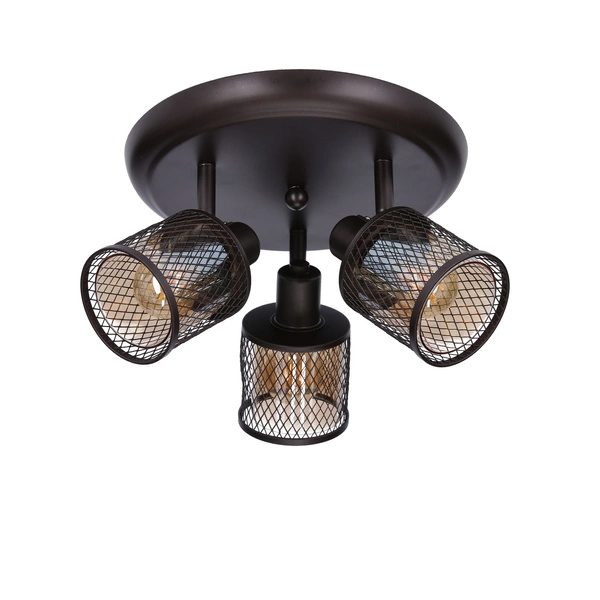 Lampa sufitowa CANABERA 3xE14 kawowe złoto/bursztynowy 98-83098