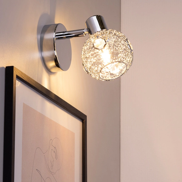 Lena Kinkiet 1xG9 Max.28W Chrom Metal/Szkło Przezroczyste 2095128