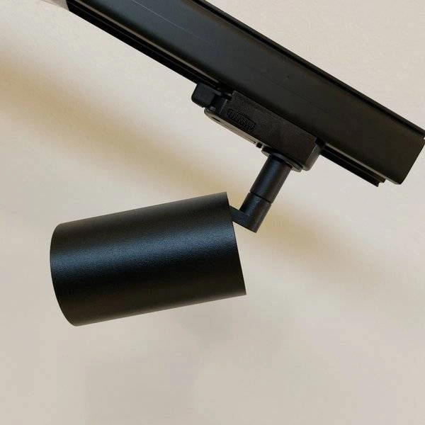 Lampa spot na szyno przewód 3 fazowy CROSTI LACCE track GU10 CZARNA