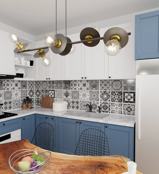 Lampa wisząca Emibig TOKEN 6 BL GOLD 1427/6