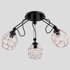 Lampa druciak DARTH BLACK miedź III 65cm