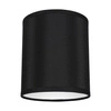 Abażur Cylinder E27 H20 Czarny Tkanina A0003