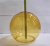 Klosz kula 18cm żółty transparent 80631, 80585