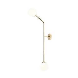Aldex Kinkiet PURE PIONOWY 1064D30_2, złoty/biały, 2x40W E14