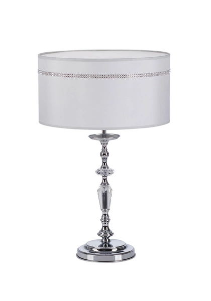 Klasyczna Lampka biurkowa HILTON wys. 54cm 1xE27 15W IP20 | Chrom