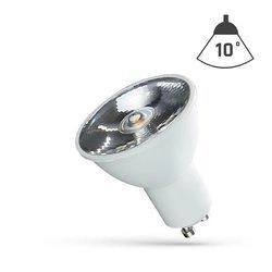 LED GU10 230V 6W SMD 10ST CW Z SOCZEWKĄ SPECTRUM