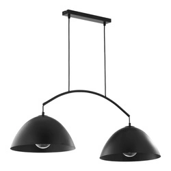 Lampa wisząca podwójna do jadalni FARO NEW 6007 2xE27 25W | czarny 6008