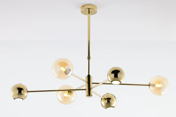 Nowoczesny Żyrandol MOKA wys. 47-69cm 3xG9 3xGU10
14W IP20 | Złoty