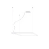 Lampa wisząca NELYA M, biała, 50W LED, barwa neutralna 4000K, TH.150