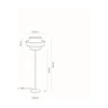 Preto Pepito Lampa Podłogowa1xE27 Max.60W Czarny/Czarny/Pepitka-Czarny-Biały 12340104