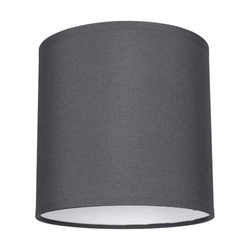 Abażur Cylinder E27 H25 Tkanina Grafitowa A0569
