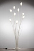 Klasyczna Lampa podłogowa GLORIOSA wys. 160cm 9xG9 14W IP20 | piaskowo-szary