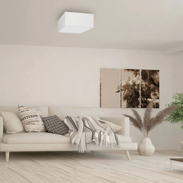 Lampa sufitowa ALBION, MLP7506, biel/bawełna, 2x60W E27