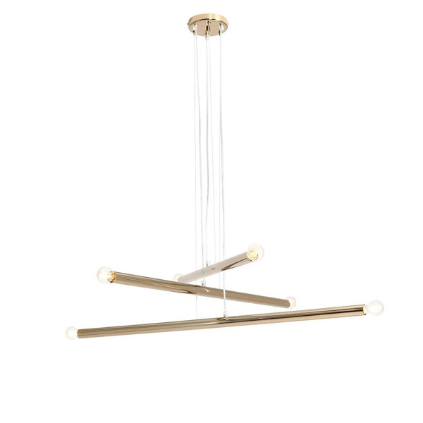 Aldex Lampa wisząca TUBO 6, 1072K30, złota 6x40W E14