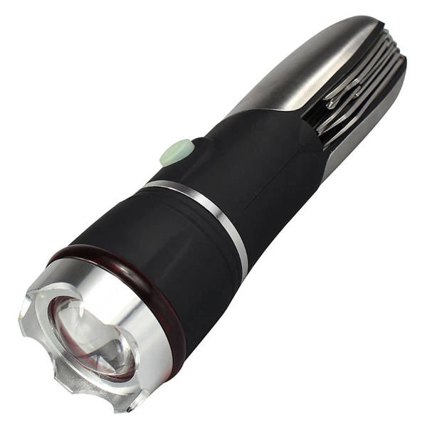 Wielofunkcyjna latarka LED z opcją zoom i multi narzędziami 3x AAA | aluminium