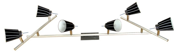 Lampa sufitowa SENSO listwa 96-31283 czarny/biały 6xG9